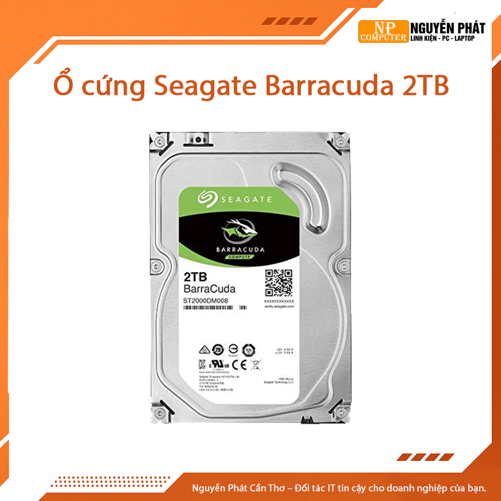 Ổ cứng HDD Seagate Barracuda 2TB 3.5″ SATA 3 – ST2000DM008