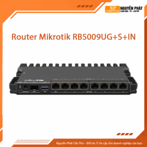 Router Mikrotik RB5009UG+S+IN CPU Quad-core 1.4Ghz, RAM 1GB, 7 cổng RJ45 Gb, 1 cổng RJ45 2.5Gb, SFP 10Gb