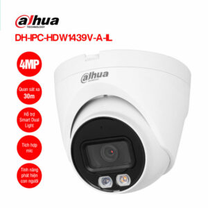 Camera IP 4MP Dome DAHUA DH-IPC-HDW1439V-A-IL- Bảo Hành 24 tháng